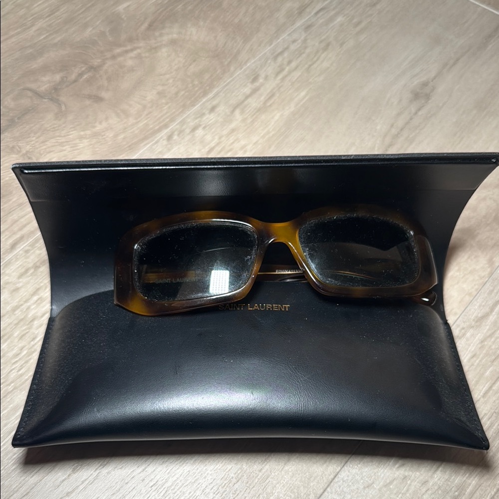 Saint Laurent Tortoise Shell Sunglasses